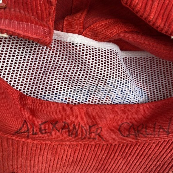 VTG 80s ski park city Utah corduroy hat RED RARE - Picture 12 of 12